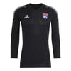 Olympique Lyonnais V Neck Slim Long Sleeve T-Shirt
