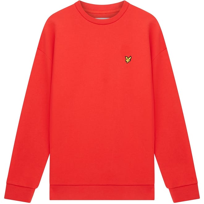 Crew Neck Relaxed Fit Long Sleeve Sweatshirt