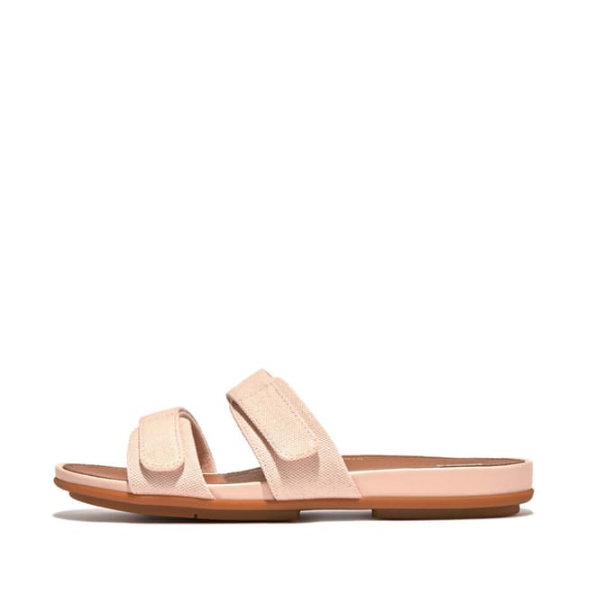Womens Gracie Adjustable Canvas Slide Sandals