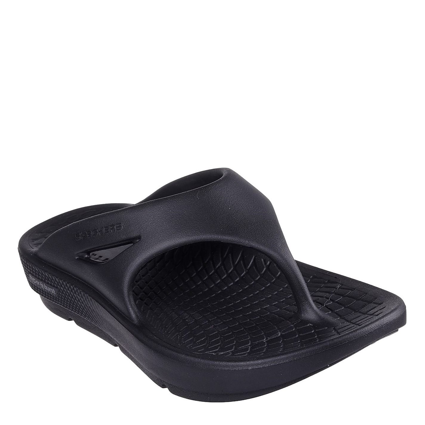 Black Skechers Grec Toe Post Sandals Get The Label