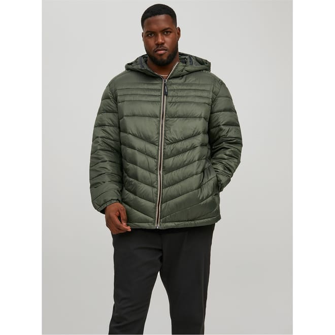 Mens Hero Hooded Puffer Jacket Plus Size