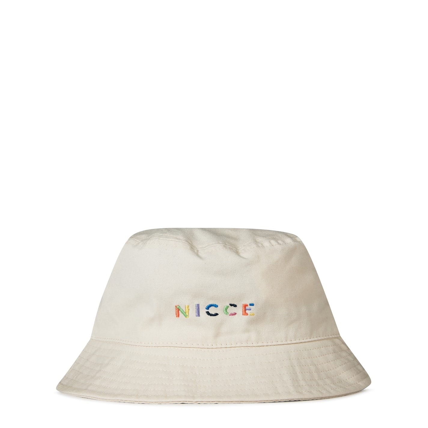 NICCE Logo Bucket Hat in White