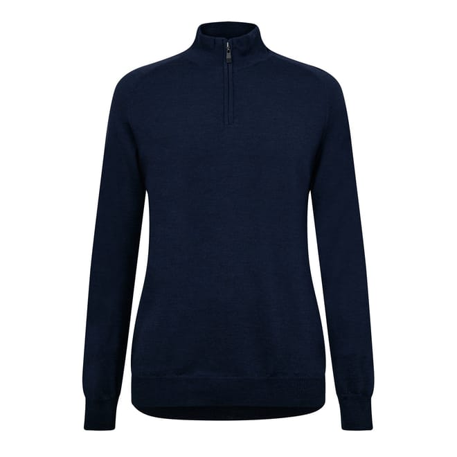 Zip Neck Regular Fit Long Sleeve Sweater