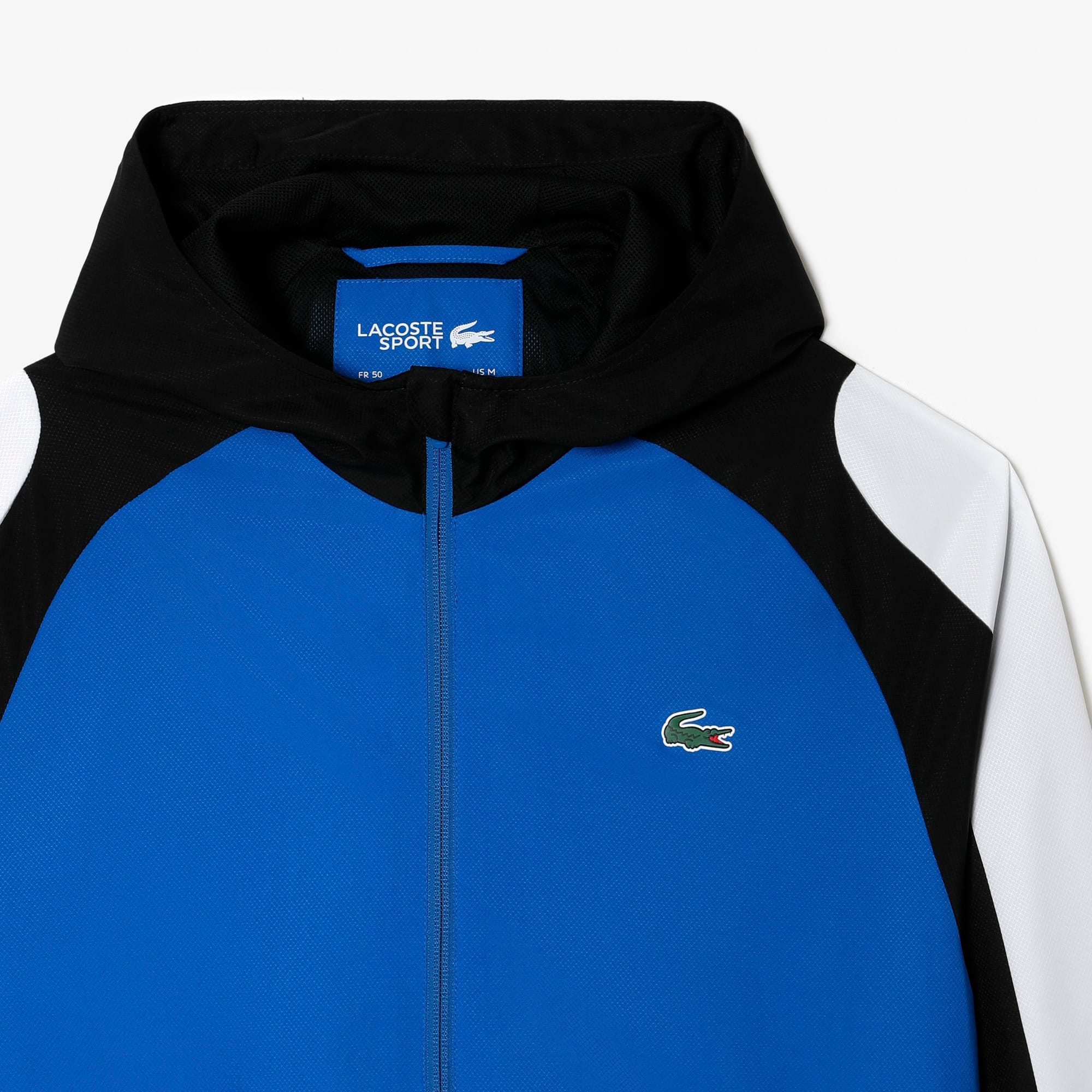 White blue black Lacoste Sport Colourblock Tennis Jacket Get The Label