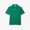 Classic Fit Speckled Print Cotton Pique Polo Shirt