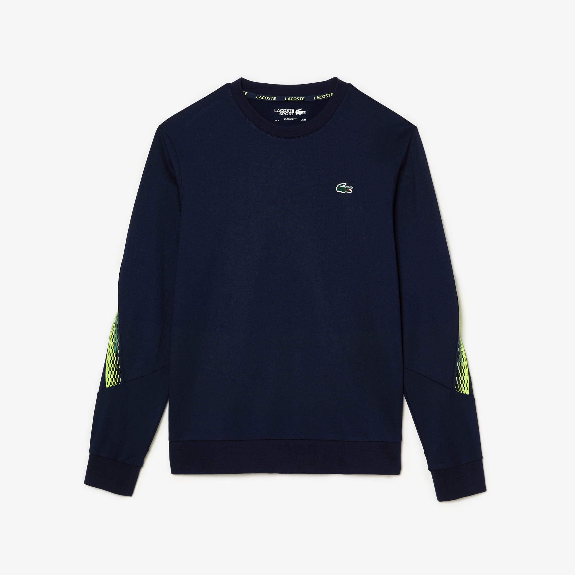 Lacoste Men's Tennis Classic Fit Logo Stripe Sweatshirt - Blue - Size: S