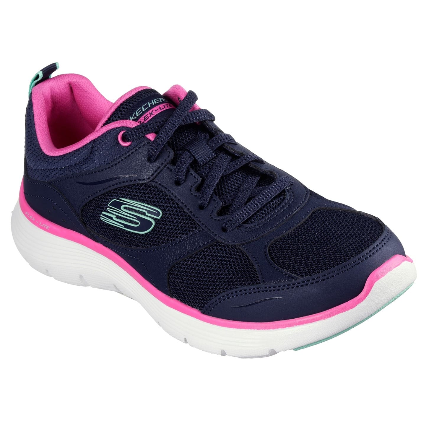 Skechers Flex Appeal Low Top Running Sneakers in Blue