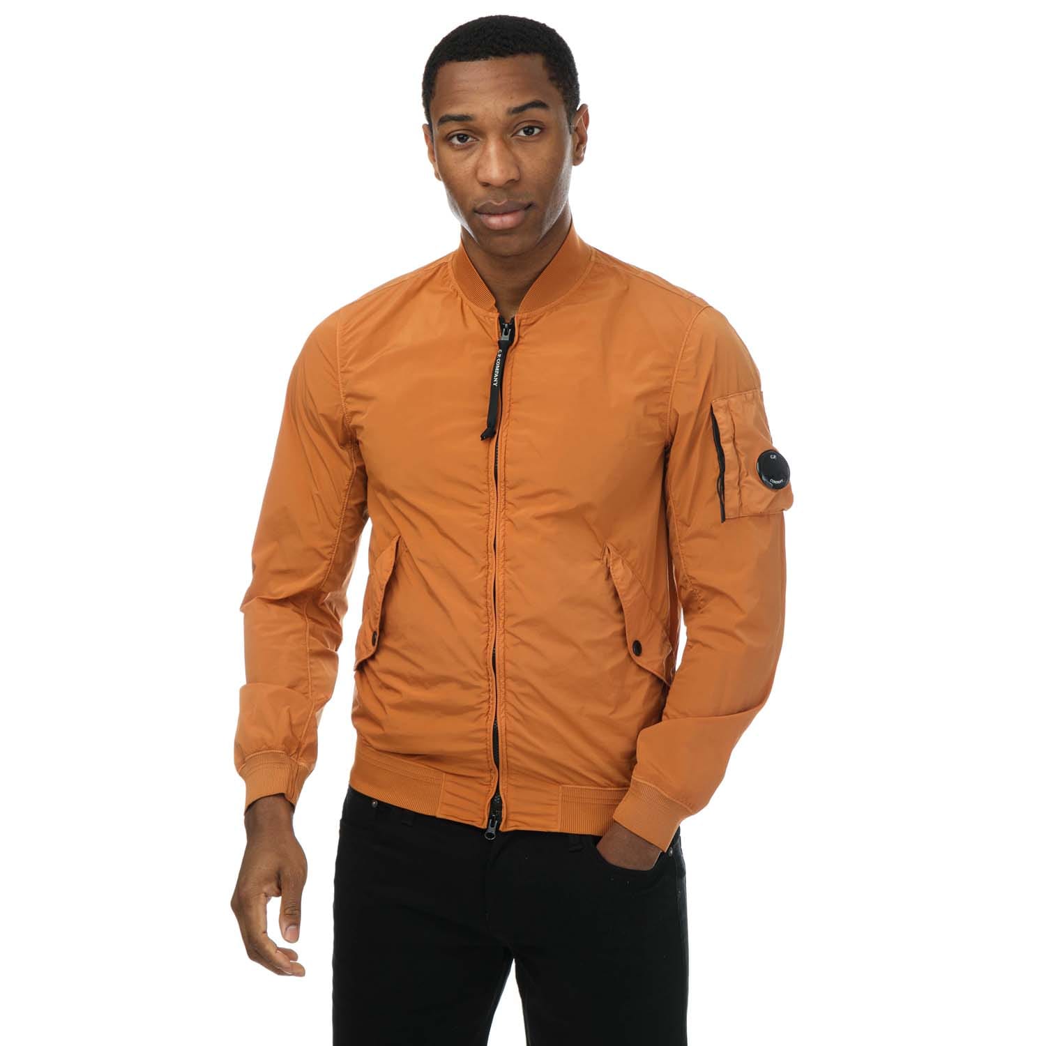 Orange C.P. Company Mens Nyrca R Bomber Jacket Get The Label