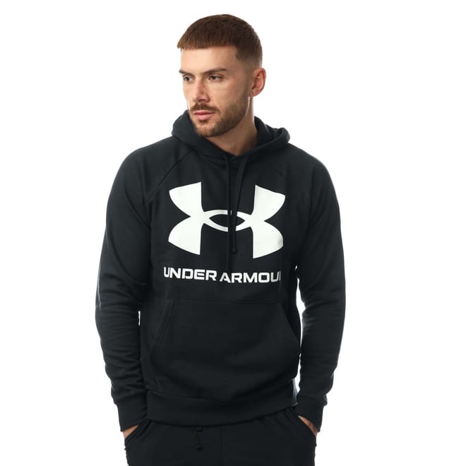 Mens UA Rival Fleece Big Logo Hoodie
