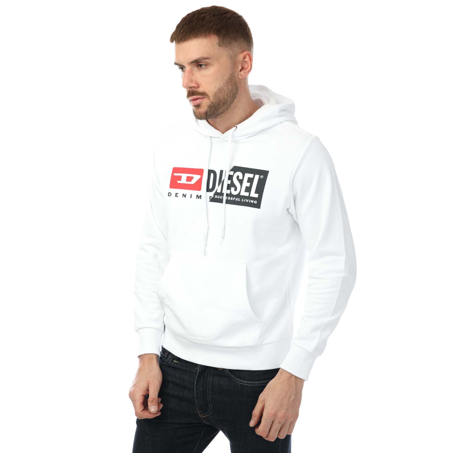 Diesel white hoodie online