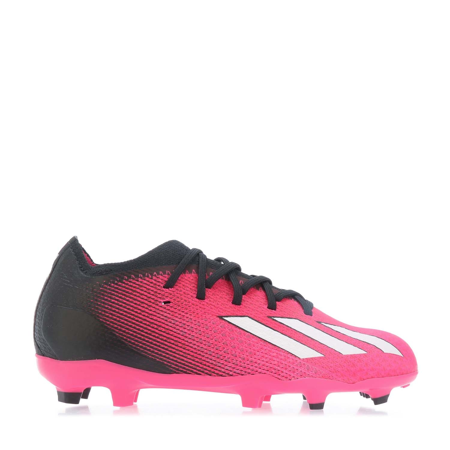 Pink adidas Junior X Speedportal.1 FG Football Boots Get The Label