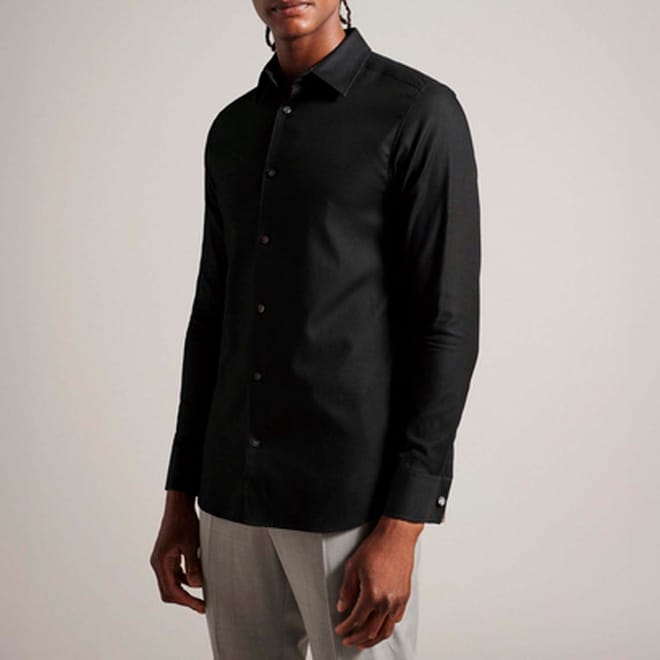 Lecce Long Sleeve Textured Stripe Shirt