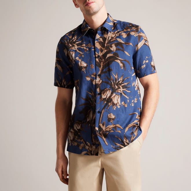 Belmar Short Sleeve Linen Blend Shirt