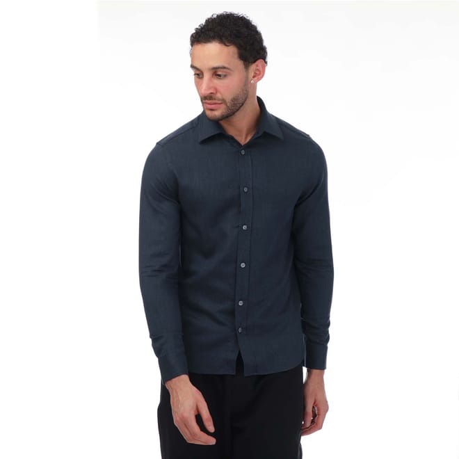 Crotone Long Sleeve Herringbone Shirt