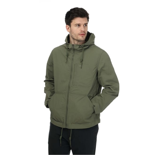 Collared Neck Relaxed Fit Windbreaker Jacket