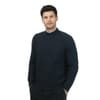 Relaxed Fit Mock Neck Long Sleeve Sweater