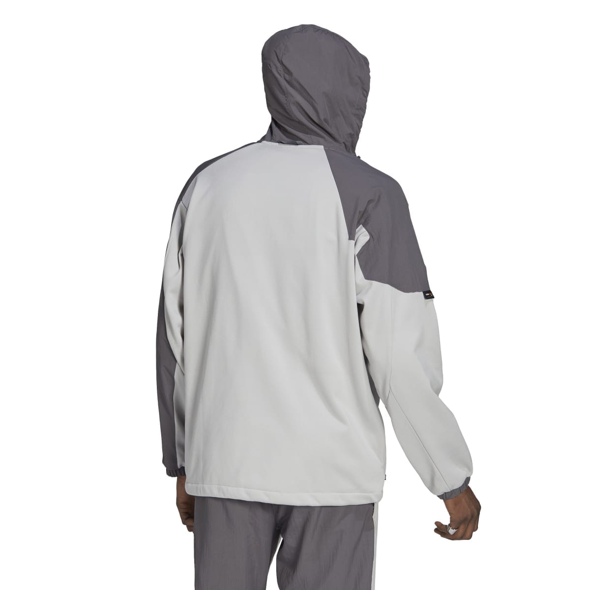 Grey adidas Originals Adventure Winter Fabic Mix Hoodie
