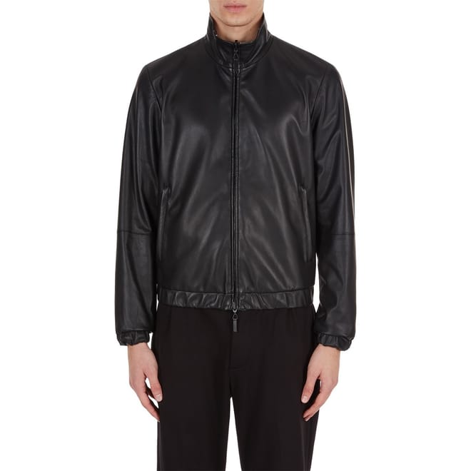 Short Funnel Neck Bomber Jacket