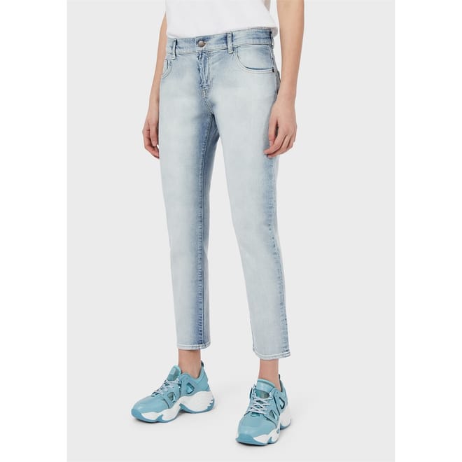Skinny Fit Five Pocket Design Jeans