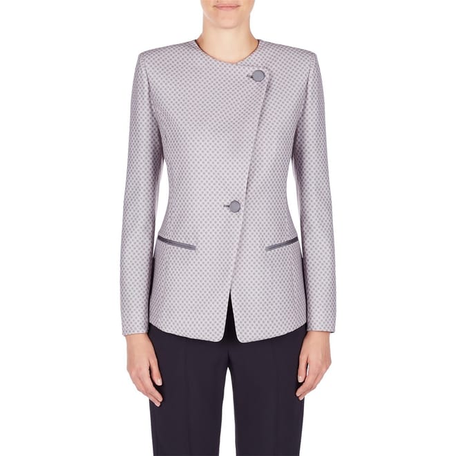 Geometric Peplum Jacket