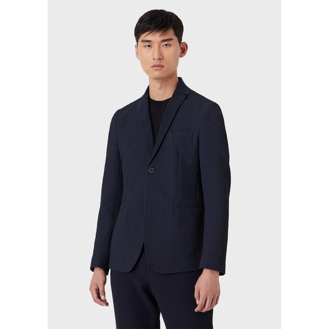 2 Button Notched Neck Blazer Jacket