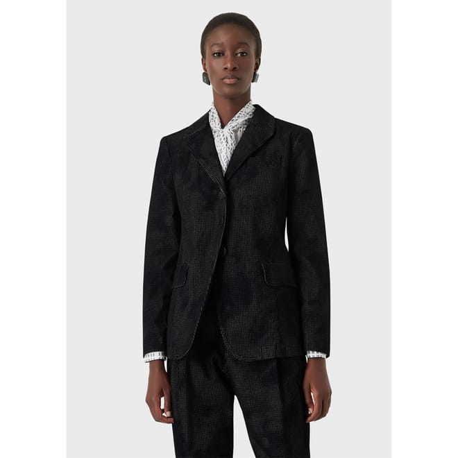 Notched Neck Regular Fit Blazer