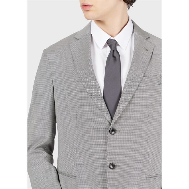 2 Bttns Notched Neck Blazer Jacket