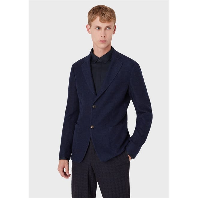 2 Button Regular Fit Notched Neck Blazer