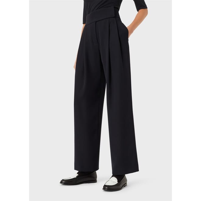 More Self Love Slogan Wide Leg Trousers