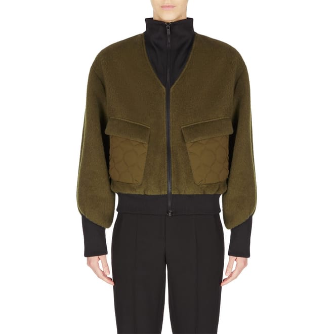 Short Relaxed Fit Bomber Jacket