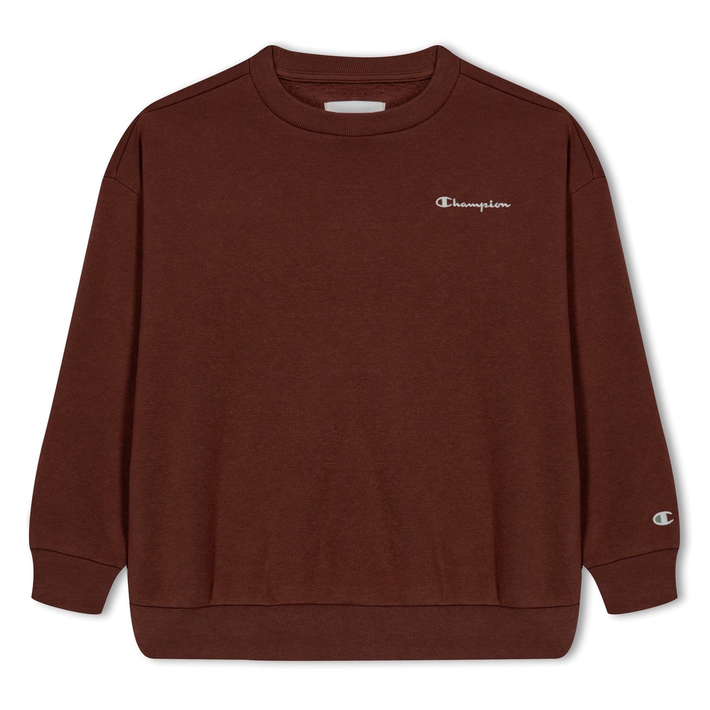 Champion Crew Neck Regular Fit Sweatshirt in Orange