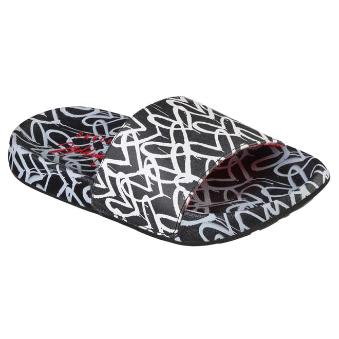 James Goldcrown Heart Print Slides Girls