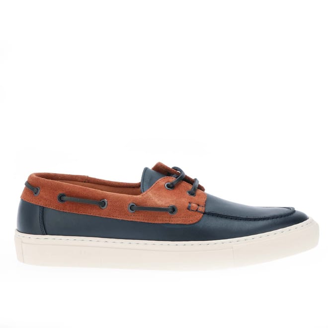 Euenb Leather & Suede Boat Shoes