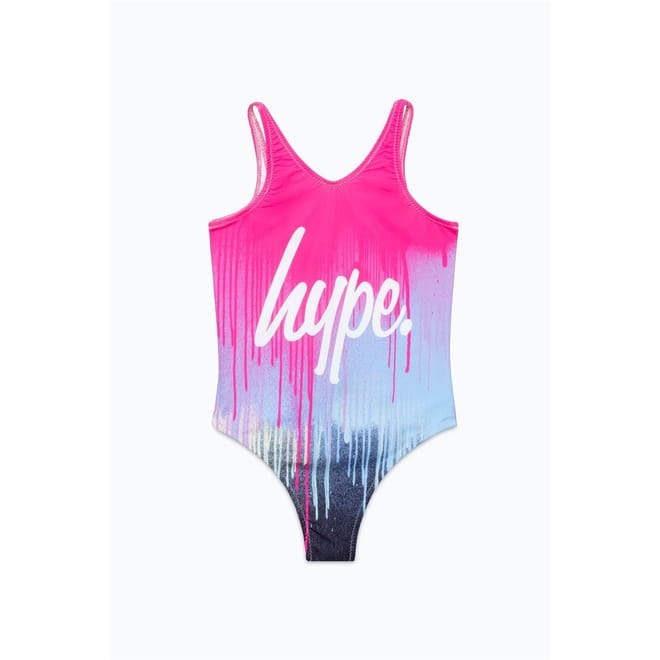Script Lettering One Piece Swimsuit