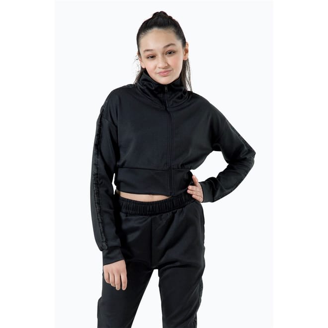 Cropped Hooded Athletic Sweatshirt