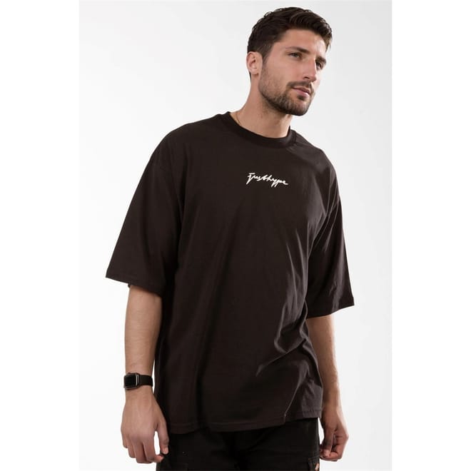 Regular Fit Lettering Crew Neck T-Shirt