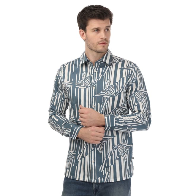 Chorley Butterfly Stripe Print Shirt