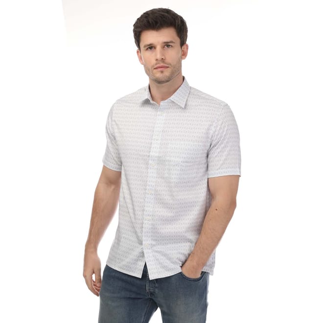 Sargent Geo Satin Stretch Shirt
