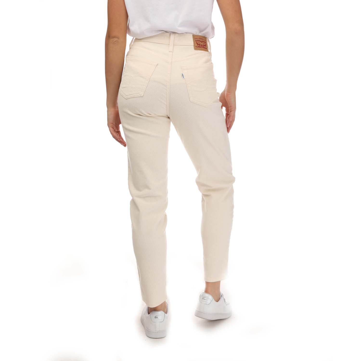 High waisted white levis online