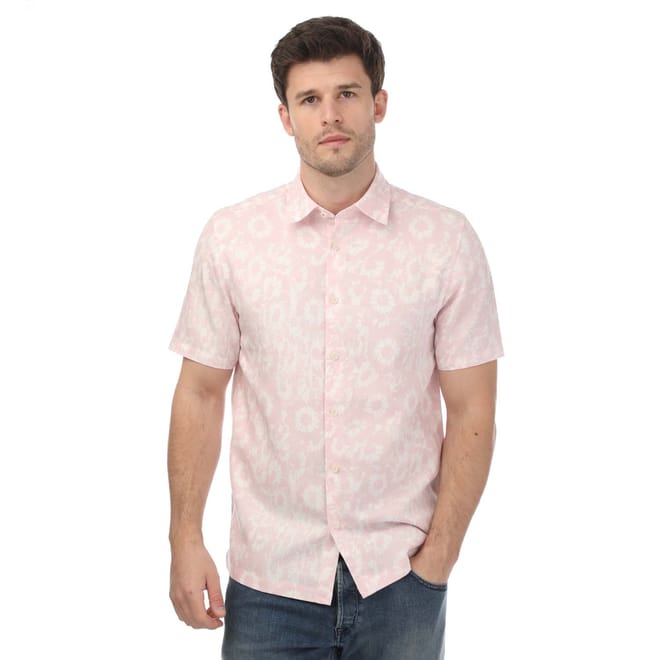 Flaisby Linen Blend Floral Print Shirt