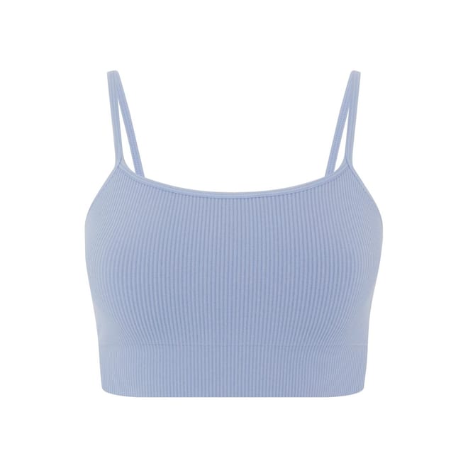 Spaghetti Strap Slim Fit Rib Bra
