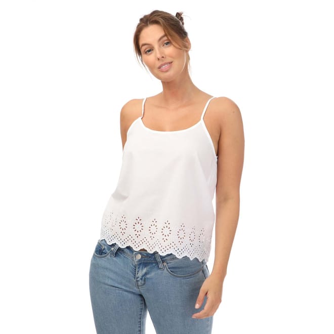 Womens Lou Life Broderie Anglaise Cami Top