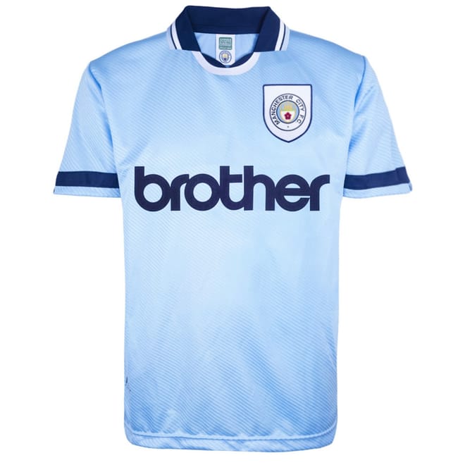 Manchester City Fc Home Shirt 1994 1995 Adults