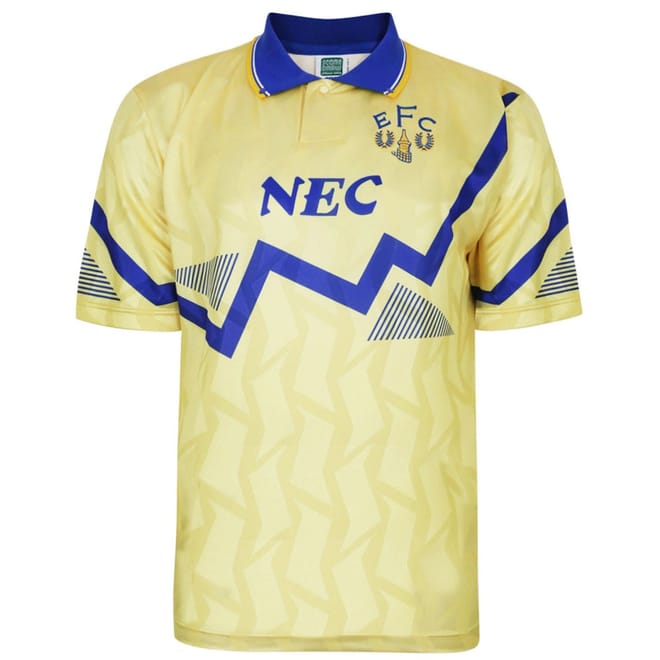 Everton Retro Away Shirt 90 Adults