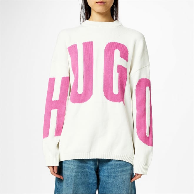 Crew Neck Relaxed Fit Long Sleeve Sweater