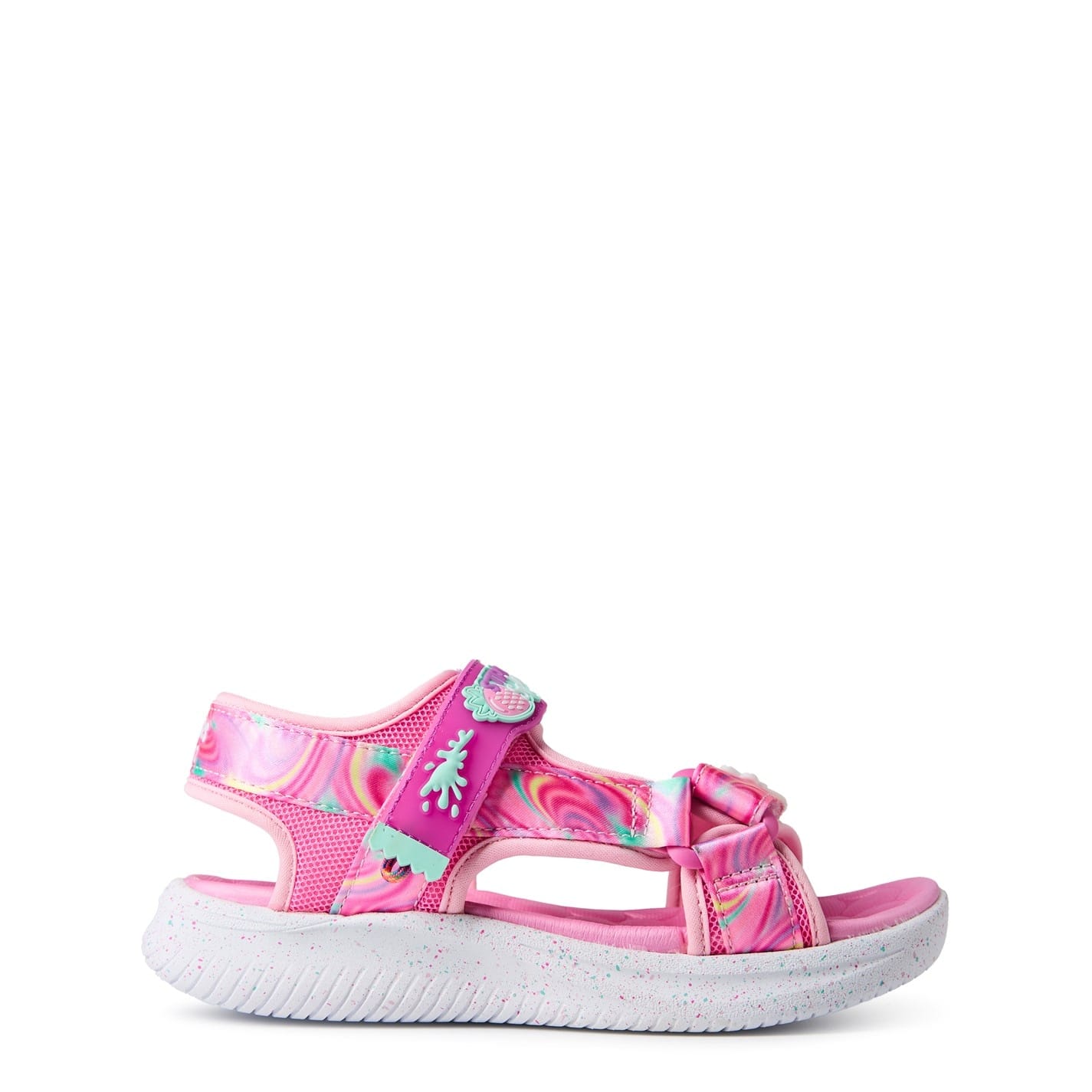 Pink Skechers Jumpsters Splasherz Flat Slides Sandals Get The Label