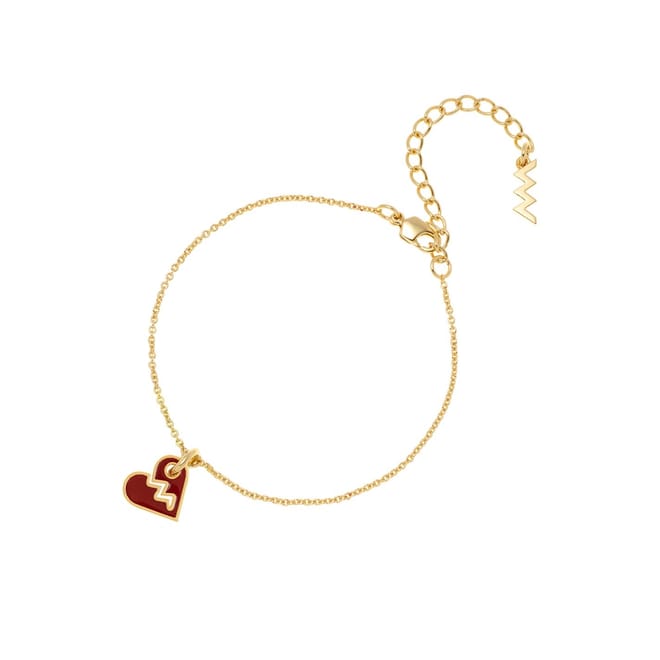 Heart Charm Chain Bracelet