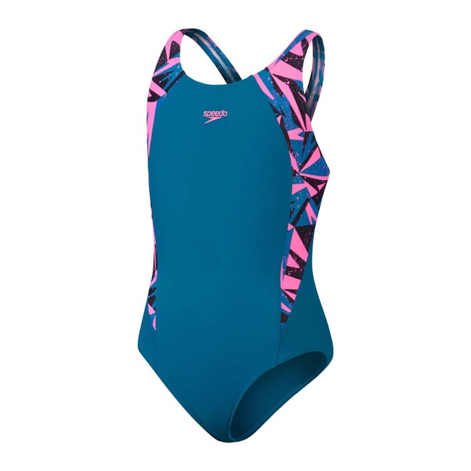 Girls HyperBoom Splice Muscleback Swimsuit