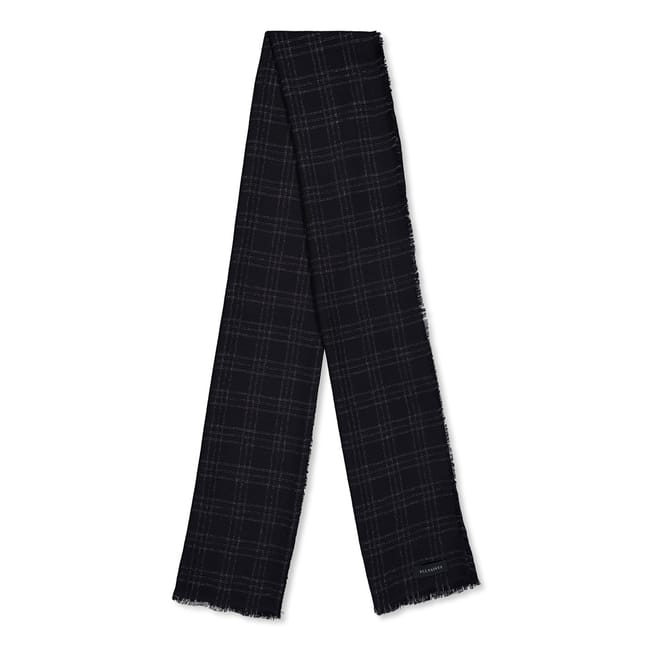 Sparkle Plaid Oblong Scarf