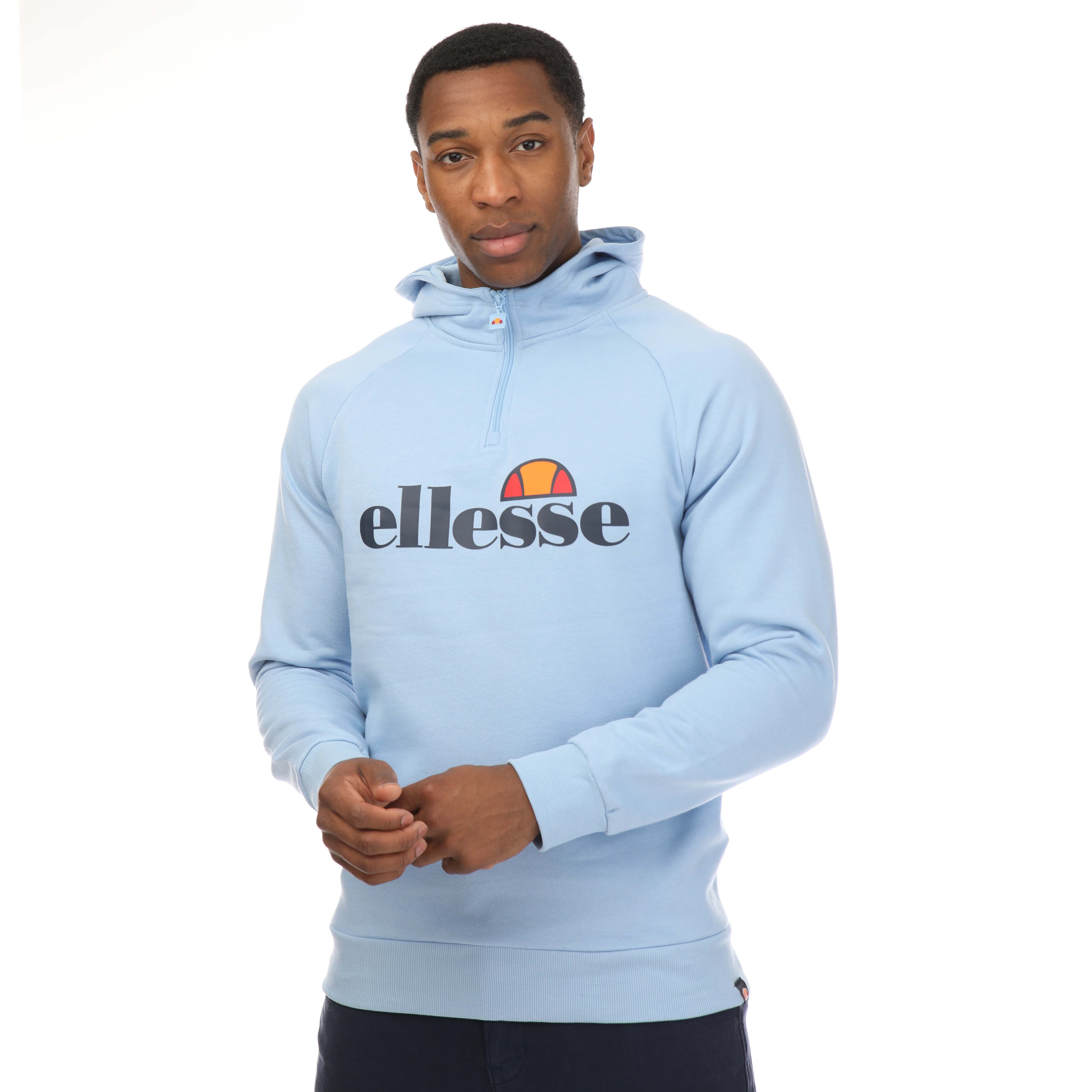 Light Blue Ellesse Cabbas Overhead Hoodie Get The Label